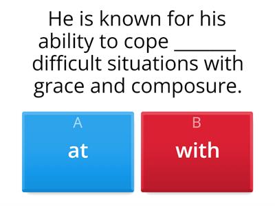 Dependent prepositions C2