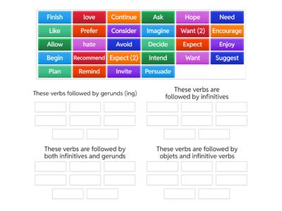 Gerunds and infinitives