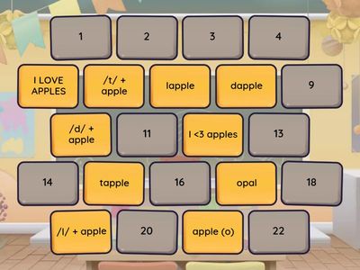 /consonant/ + apple