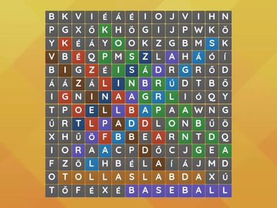 SZÓKERESŐ LABDAJÁTÉKOK