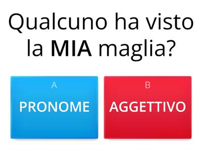 Aggettivi e pronomi possessivi