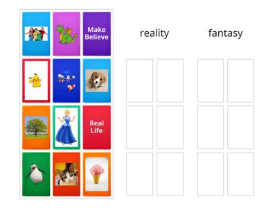 reality vs. fantasy sort