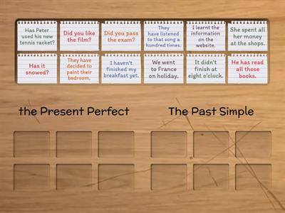 the Present Perfect and the Past Simple