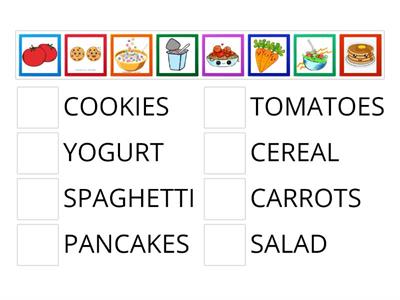 Beginners II: Match the food!