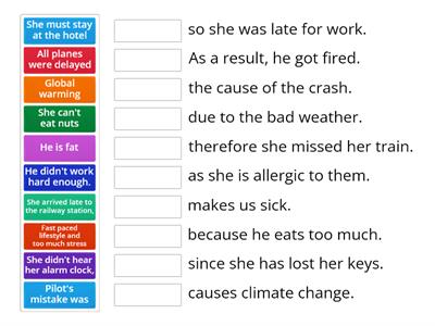 Cause and Effect Sentence Matching