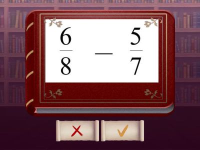 異分數分母的加減-減法計算(分母互乘)