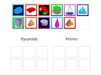 Pyramids and Prisms Sort