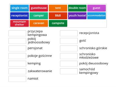 3 Zakwaterowanie (Podróżowanie rep. 8 klasa)