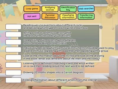 CLIL UNIT 10 Activity Types Match