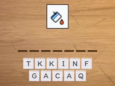 Bojanje - slaganje riječi 