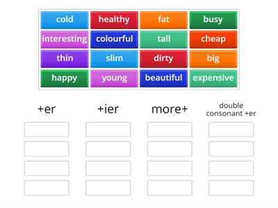ED E2 Comparatives - endings [E2]
