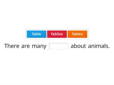 Singular and plural Nouns