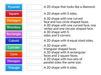 2D and 3D shapes