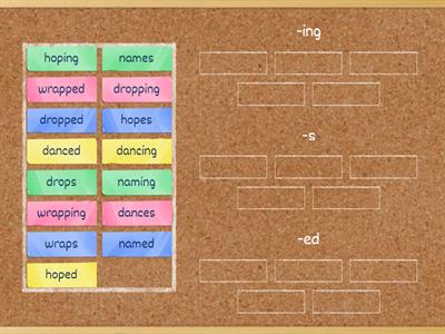 inflectional endings