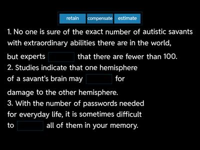 Unit 1 - Vocabulary 1 