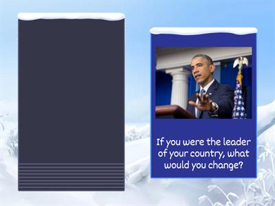 Speaking cards - Second conditional