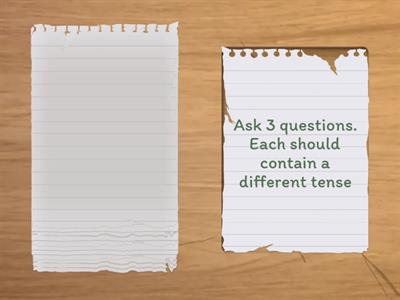 B1. Tense revision questions