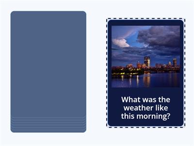 Past Continuous/Simple - speaking