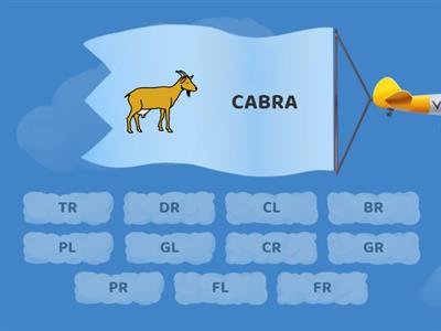 Identificación de sílabas trabadas. Sencillo