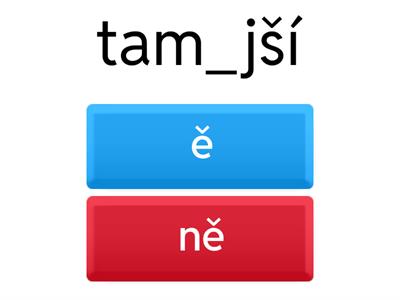 Skupiny mě/mně