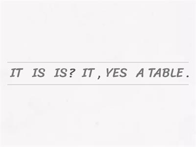 Riordina le frasi: "Is it a..." e "What is it?"?