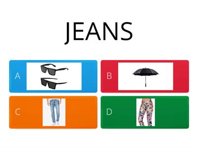 QUIZ LESSICO ABBIGLIAMENTO