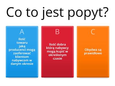 Popyt, podaż i cena