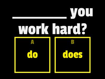 Do / does