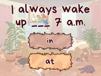 Prepositions and Adverbs of time