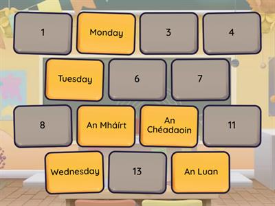 Days of the week Irish