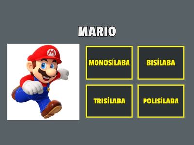 CLASIFICA POR LA CANTIDAD DE SÍLABAS QUE TIENE CADA PALABRA - 3° GRADO