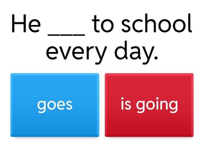 Simple Present vs Present Continuous