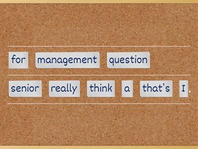 Speaking in meetings