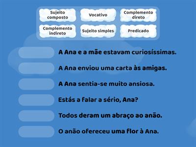 Funções Sintáticas 5º ano