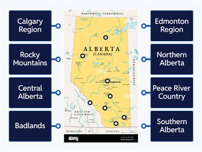 Alberta regions: Labelling activity