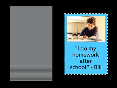 Simple present - third person