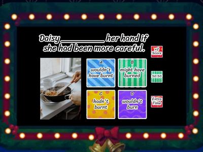 Verb Tense Mayhem Game Show Quiz