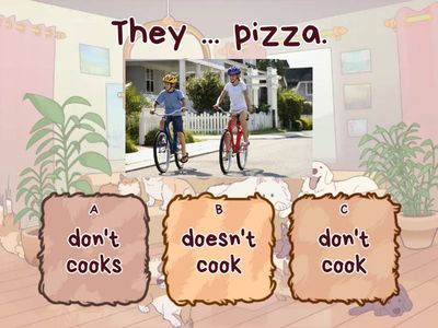 Present Simple 1, Rainbow 3 (quiz)