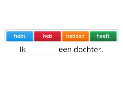 Het werkwoord hebben