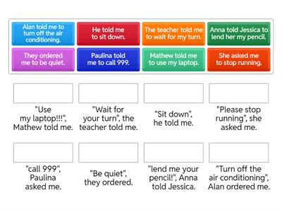 Reported Commands and Requests