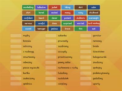 NOWA ERA - Człowiek - vocabulary 