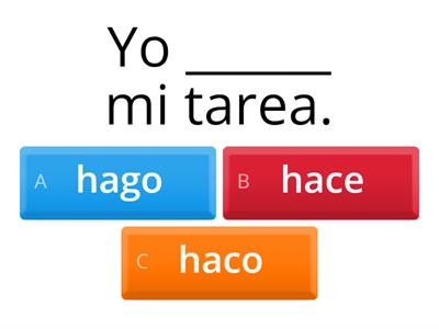 El verbo hacer - A0