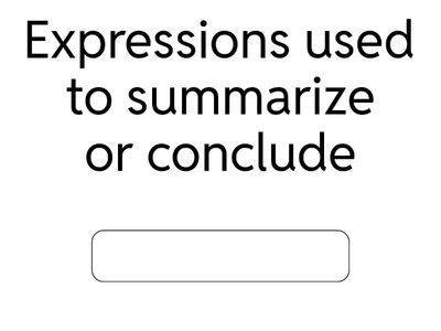 Vocabulary: Summarizing and Closing Meetings