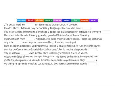 Español (A1) - ¿Te gusta leer?