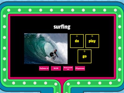 Sports collocations   go// play // do