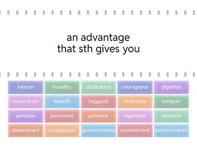 Insight Upper Intermediate Unit 1 words 