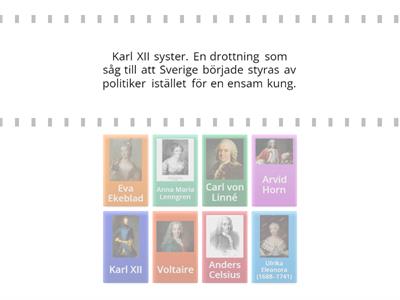 Viktiga personer under frihetstiden