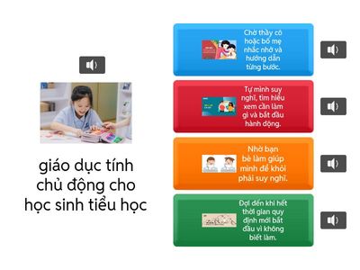 Khi gặp một nhiệm vụ mới hoặc một vấn đề cần giải quyết, người học sinh chủ động sẽ làm gì đầu tiên?