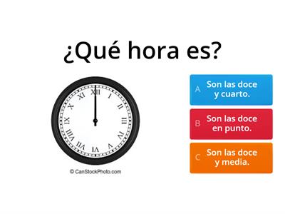 ¿Qué hora es?