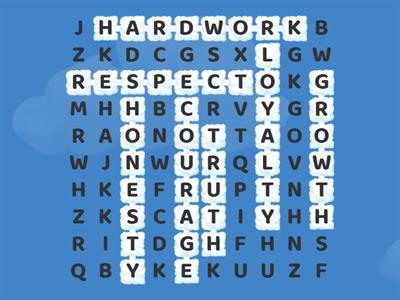 Wordsearch values